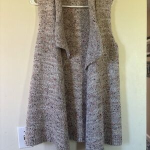 Loft Cozy Knit Sleeveless Cardigan